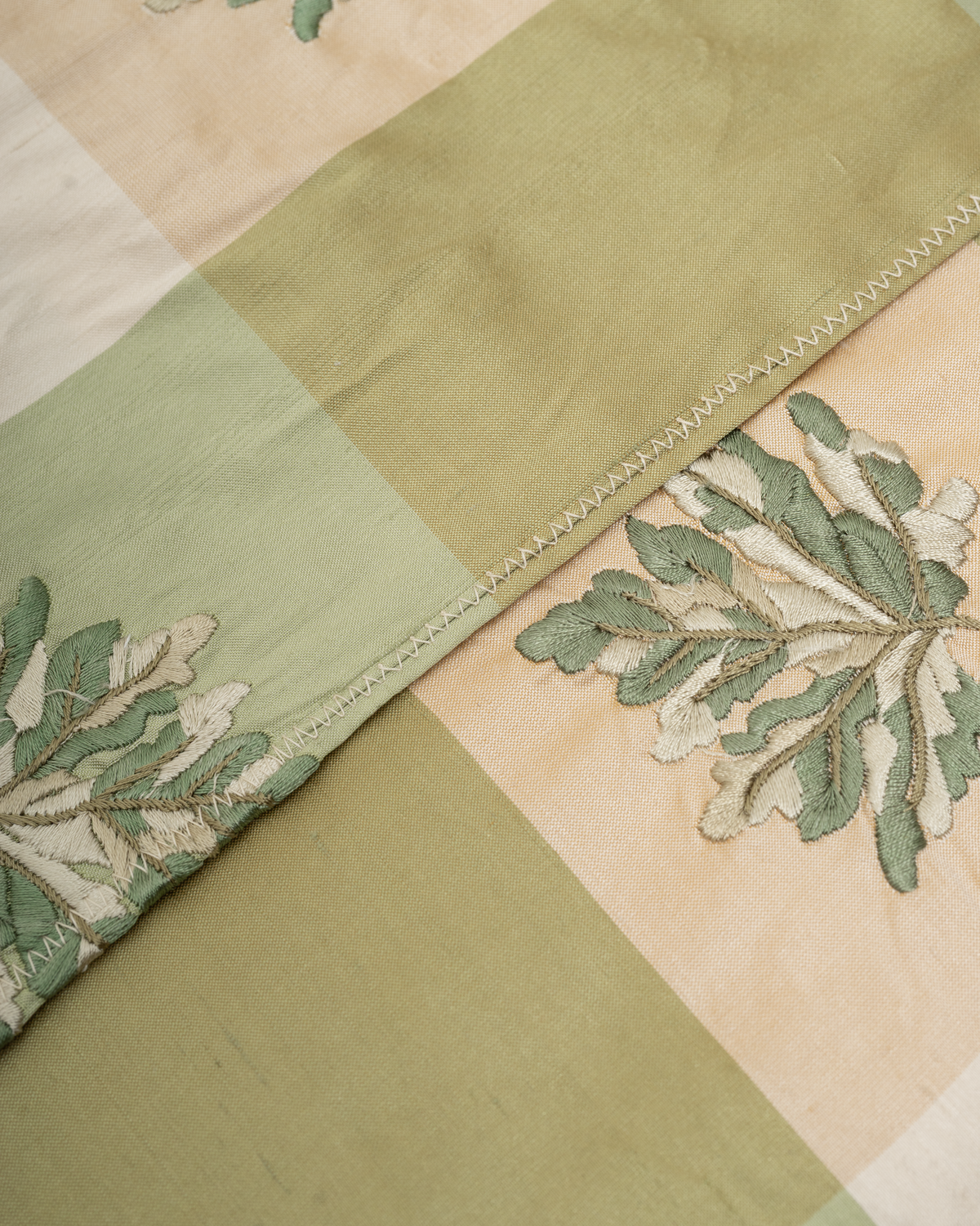 Pea Soup Green Silk Parlor Pillow Sham
