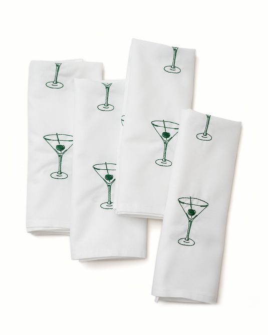 J's Tiny Tini Serviette Set in Gray Green