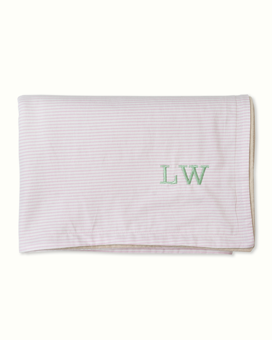 Heirloom Nursery Blanket in Pale Pink