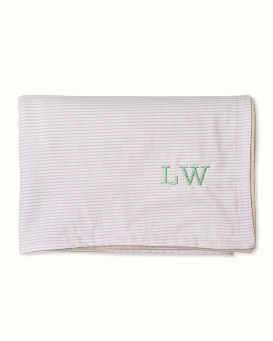Heirloom Nursery Blanket in Pale Pink