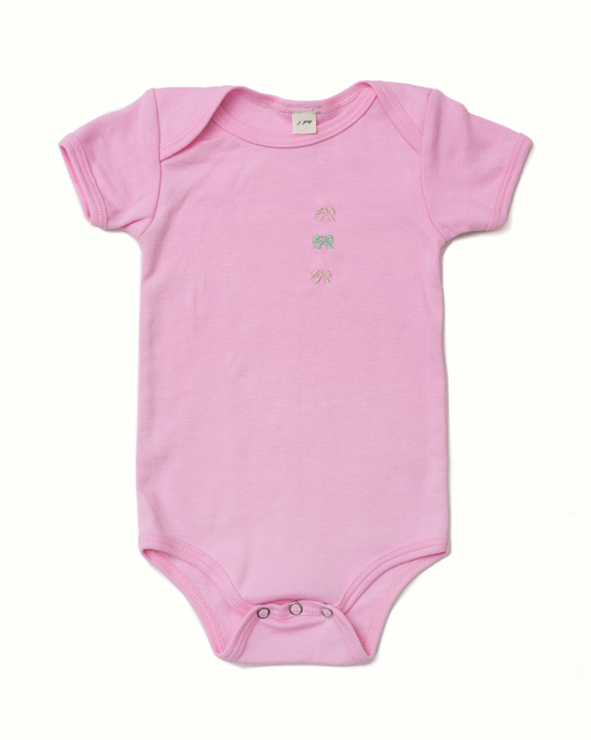 For the Kittens, Onesie in Powder Pink