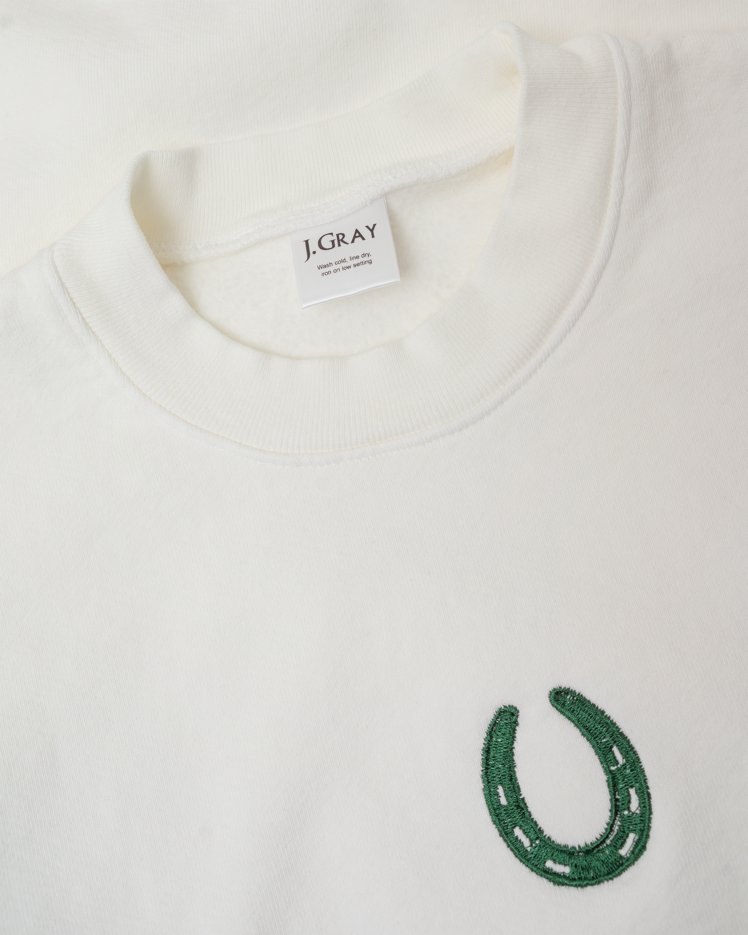 J's Lucky Horseshoe Sweater in Vintage White